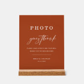 Fall Terracotta Mariage Photo Livre d'or (Recto)