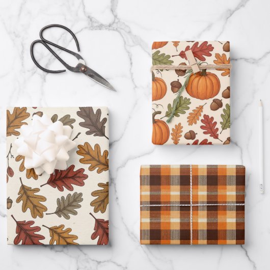 Fall Thanksgiving  Inpakpapier Vel (Voorkant)