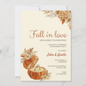 Fall themed engagement party Invitation Kaart (Voorkant)