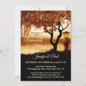 Fall Tree Lake Voir la répétition Dîner Invitation (Devant)