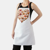 Fall verlaat hartvormig all-over print Schort (Insitu)