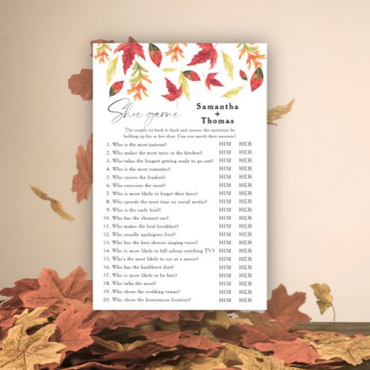 Fall verlaat vrijgezellenfeest Shoe spel