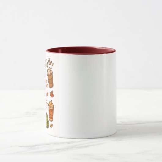 Fall Vibes Coffee Mug – Cozy Autumn Aesthetic Mok (Midden)