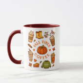 Fall Vibes Coffee Mug – Cozy Autumn Aesthetic  Mok (Links)