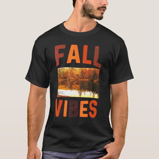 Fall Vibes Retro Pumpkin Spice Autumn Coffee Tha T-shirt (Voorkant)