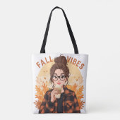Fall Vibes Tote Draagtas (Achterkant)