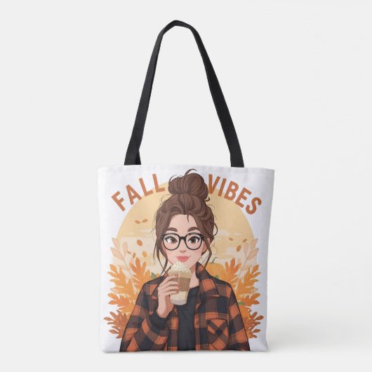 Fall Vibes Tote Draagtas (Achterkant)
