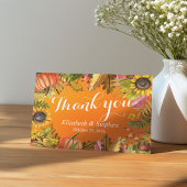 Fall Weddenschap Dank je herfst Maple Leaves Pumpk