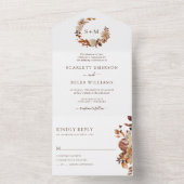 Fall Wedding All In One Uitnodiging (Binnen)