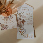 Fall Wedding All In One Uitnodiging