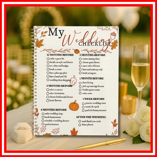 Fall Wedding Checklist Planner