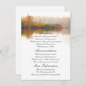 Fall Wedding Details Informatiekaartje (Voorkant / Achterkant)