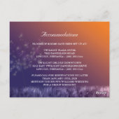 Fall Wedding Directions Enclosure Briefkaart (Achterkant)