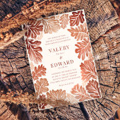 Fall Wedding Elegante Boheemse Waterverf Kaart