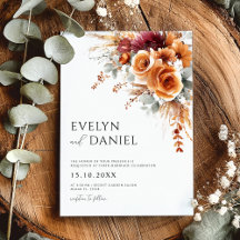Fall Wedding Elegante Waterverf Bloemen