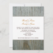 Fall Wedding Mason Jar Flowers & Barnwood Kaart (Achterkant)