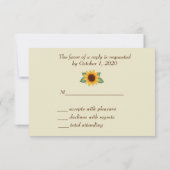 Fall Wedding RSVP-kaart RSVP Kaartje (Achterkant)