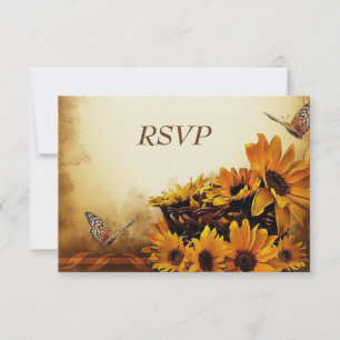 Fall Wedding RSVP-kaart RSVP Kaartje