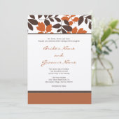 Fall Wedding Uitnodiging (Staand voorkant)