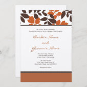 Fall Wedding Uitnodiging (Voorkant / Achterkant)