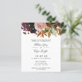 Fall Wedding Uitnodiging | Begroting (Staand voorkant)