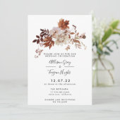 Fall Wedding Uitnodiging | Begrotingsbrochure (Staand voorkant)