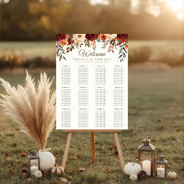 Fall Wedding Zitting Grafiek Poster