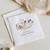 Fall Wildflower Baby Shower Servet