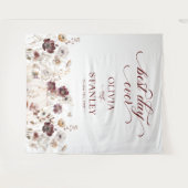 Fall Wildflower Best Day Ever Wedding Wandkleed (Voorkant (horizontaal))