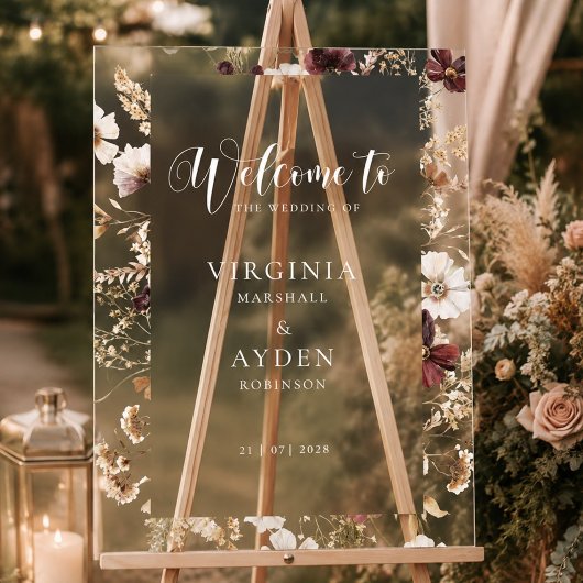 Fall Wildflowers Floral Wedding