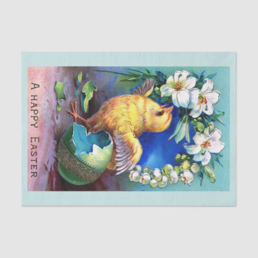 Falla Happy Easter Chick Tissuepapier (Voorkant)