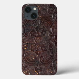 Fallen Ancient Leather Book iPhone 13 Hoesje