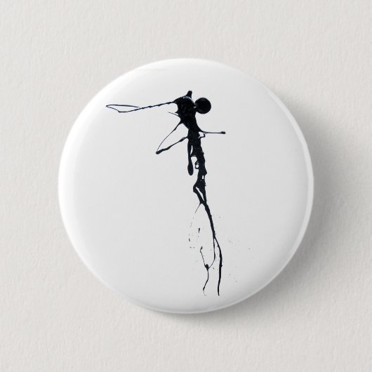 Fallen Angel-Button door Ben Walker Ronde Button 5,7 Cm (Voorkant)