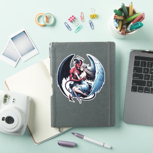 Fallen Angel Demon Angel vrouw fantasie donkere ku Sticker