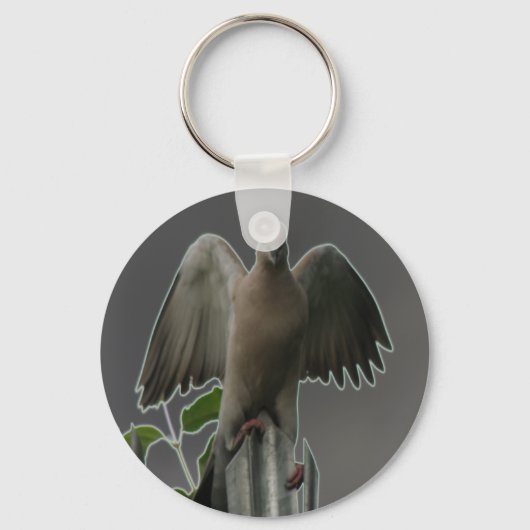 Fallen Angel Dove Sleutelhanger (Voorkant)