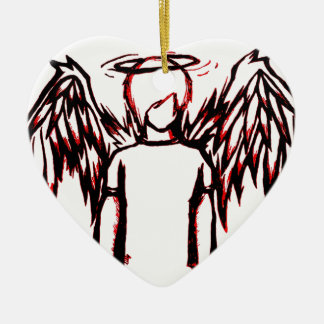 Fallen Angel red Keramisch Ornament