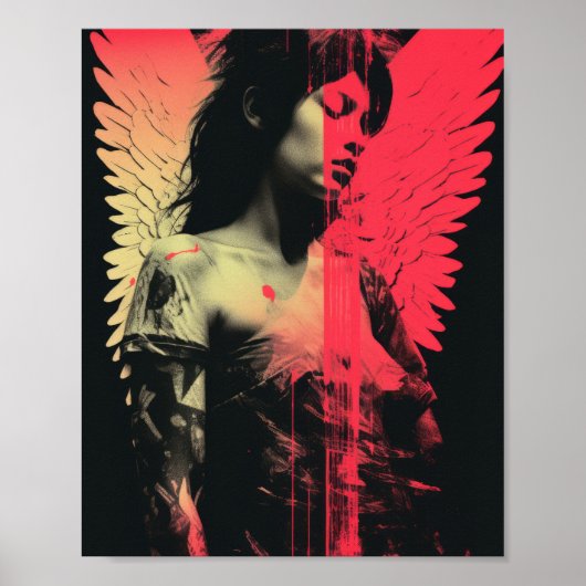 Fallen Angels Profiel - Halftone Pattern Poster (Voorkant)
