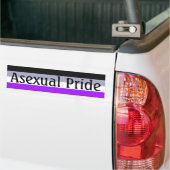 Fallen Asexual Pride Flag (tekst) Bumpersticker (Op Truck)