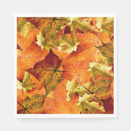 Fallen Autumn Leaves Servet (Voorkant)