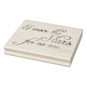 Fallen bewegen de sterren rubberstempel