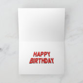 "Fallen City" Bonne carte de voeux d'anniversaire (Intérieur)