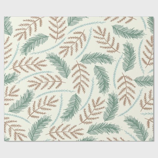 Fallen Fern Pattern Wrapping Paper Cadeaupapier (Vlak)