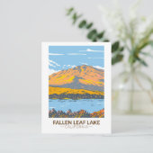 Fallen Leaf Lake California in Herfst  Briefkaart (Staand voorkant)