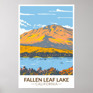 Fallen Leaf Lake California in Herfst Poster