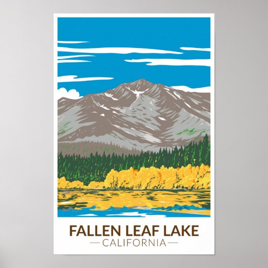 Fallen Leaf Lake California  Poster (Voorkant)
