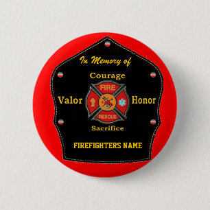 FALLEN MAAR NIET VERGETEN RONDE BUTTON 5,7 CM