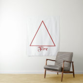 Fallen Pagan Fire Element Symbool Wandkleed (In situ)