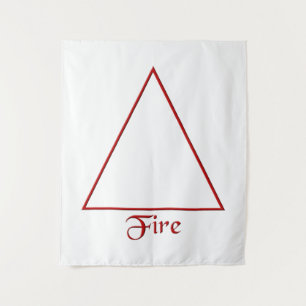 Fallen Pagan Fire Element Symbool Wandkleed
