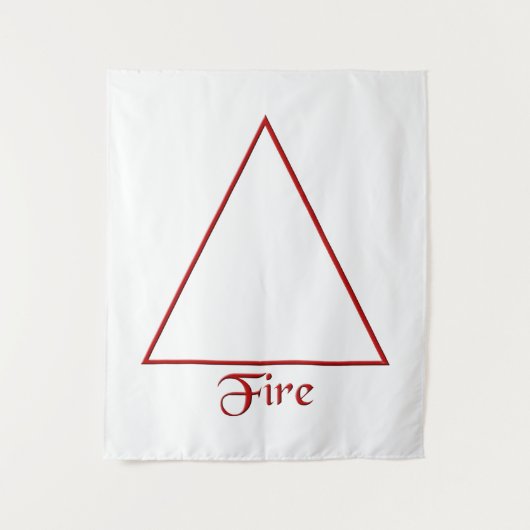 Fallen Pagan Fire Element Symbool Wandkleed (Voorkant)