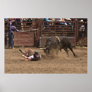 Fallen Rider staat op het punt zijn boze berg te o Poster